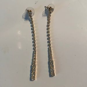 Rhinestone drop earrings